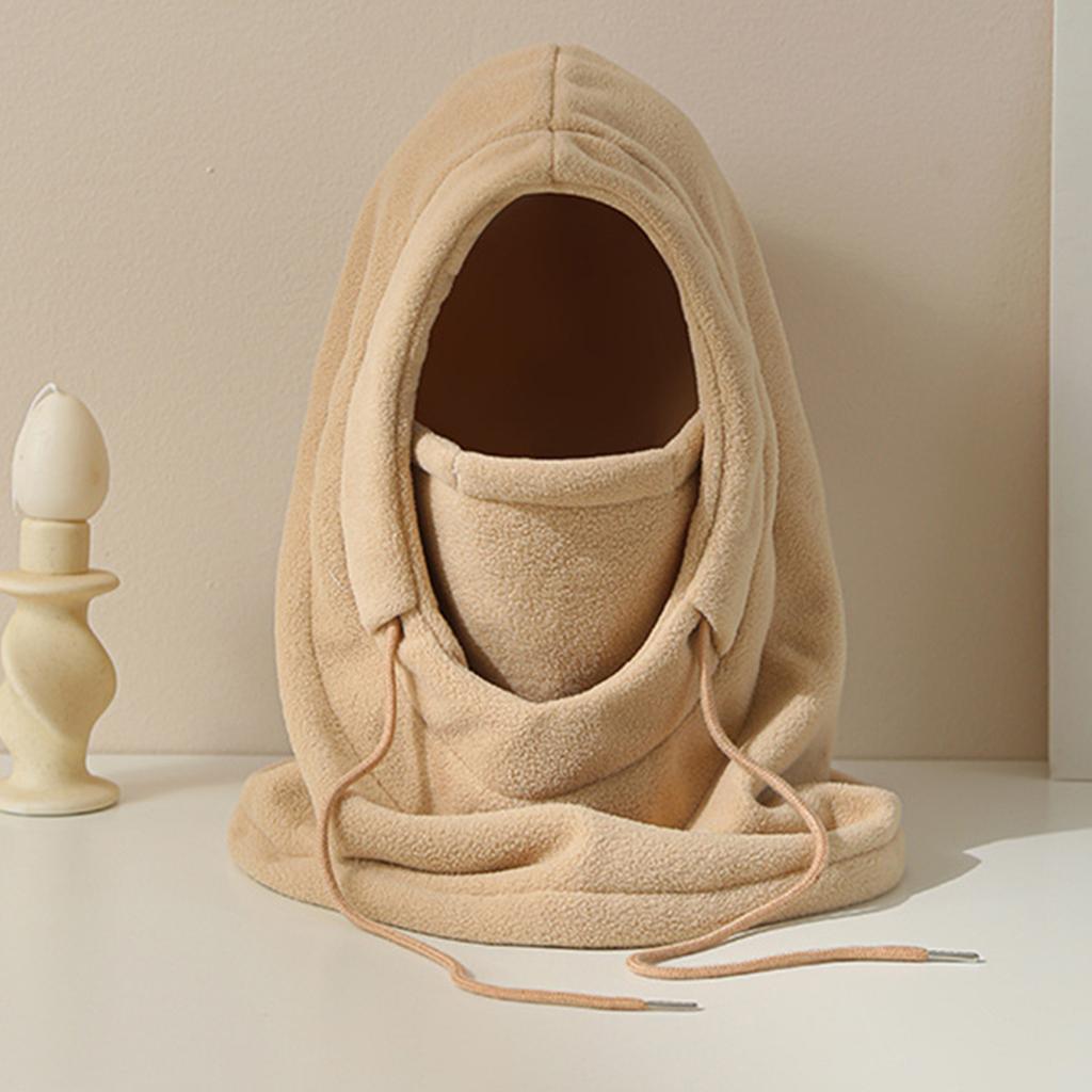 Ladies' Warm Face Mask, Cycling Ski Hat, Scarf Mask, Integrated Windproof And Cold Proof, With Thick Velvet Insulation Head Cover