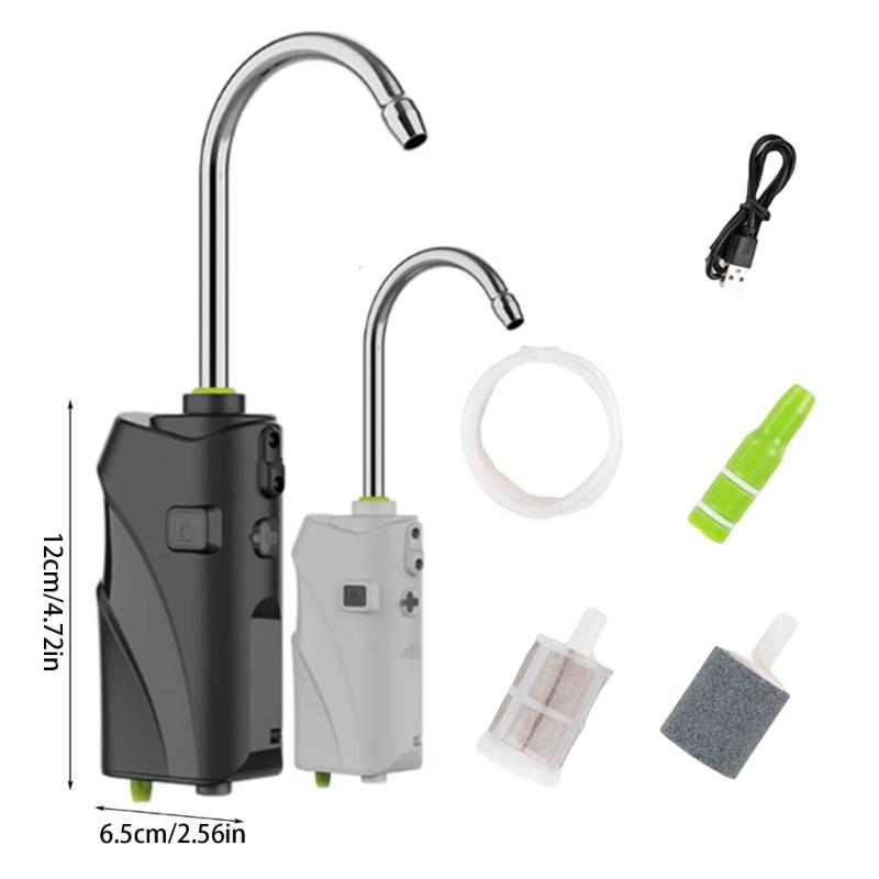 Fishing Tap Fishing Oxygen Pump Tool, Fishing Water Tap with LED Light, Fish Aquarium Air Pumps, Water Oxygen Air Pumps
