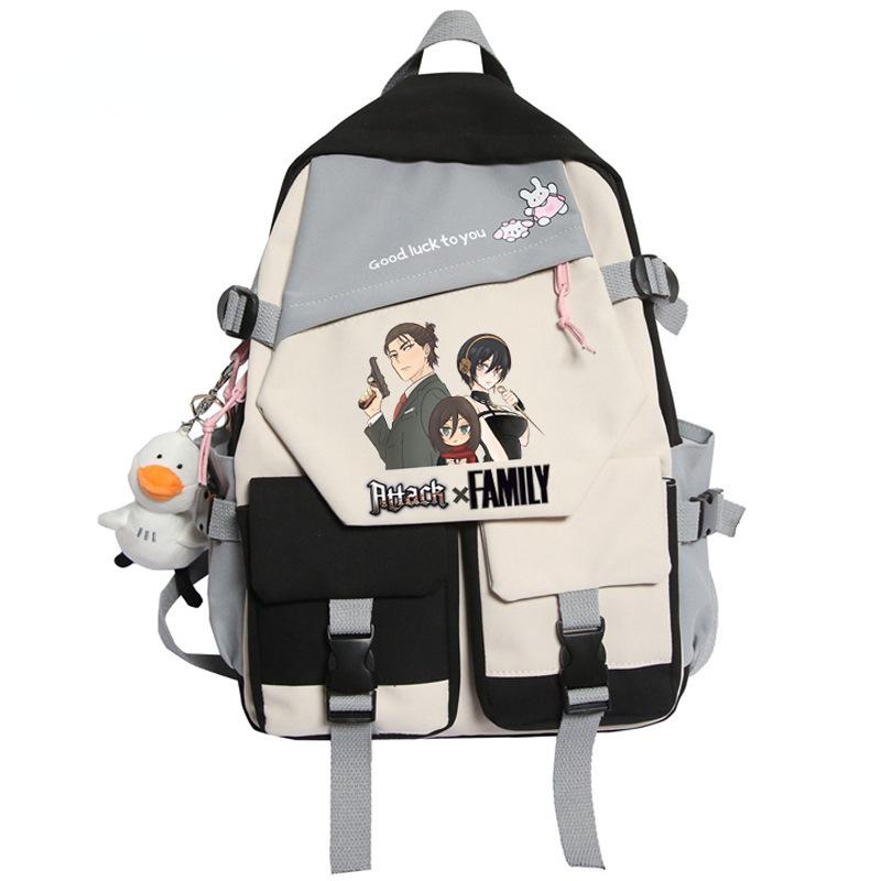 Backpack, Spy Play House, Large-Capacity Youth Schoolbag Outdoor Travel Bag Around Animation
