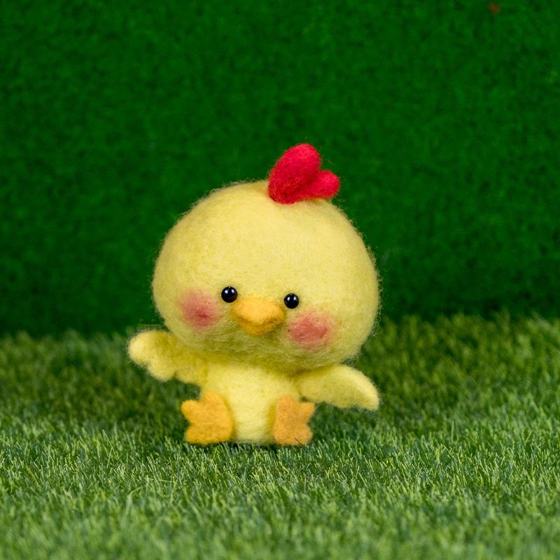 Xianci Year of the Horse Zodiac Wool Felt Needle Felting DIY Photo Frame Gift Set