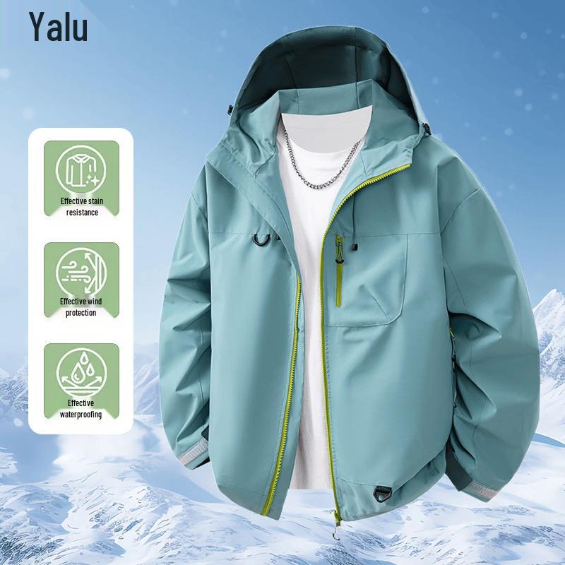 Yalu Unisex 2026 Spring Autumn Casual Windbreaker Jacket S