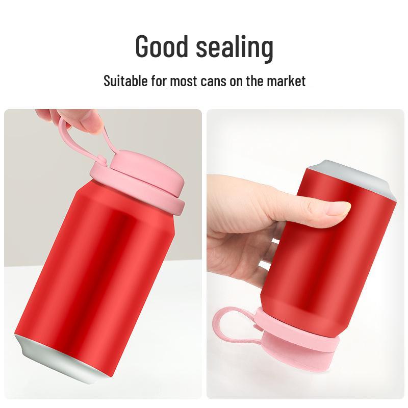 Silicone Leak-Proof Easy-Open Can Lid Cap for Freshness and Spill Prevention
