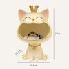 Lucky Cat Statue Sculpture Table Decoration Miniature Figurine Sundries Storage Box Modern Living Room Desk Home Decor Gift