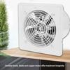190mm 40W Wandmontage Afzuigventilator Laag Geluidsniveau Huis Badkamer Keuken Garage Ventilatie (Wit)