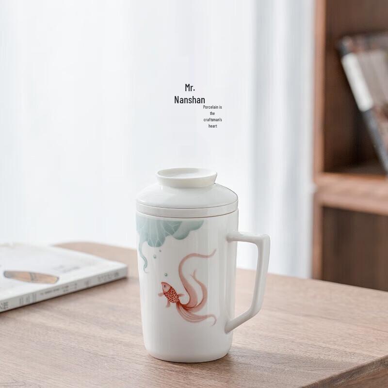 Керамическая кружка для чая в китайском стиле с ситечком