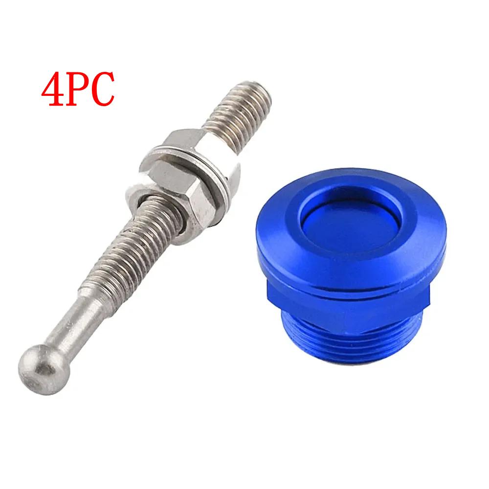 1Pc/4Pc Universal 22mm Car Push Button Bonnet Hood Pin Lock Clip Kit Quick Release Latch Engine Bonnets Auto Accessories HL-1001
