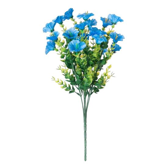 

Искусственная ипомея с листьями эвкалипта Yousheng, устойчивая к ультрафиолетовому излучению, реалистичная искусственная шелковая цветочная композиция для свадебной вечеринки, внутреннего и наружного использования, украшение в виде искусственного цветка