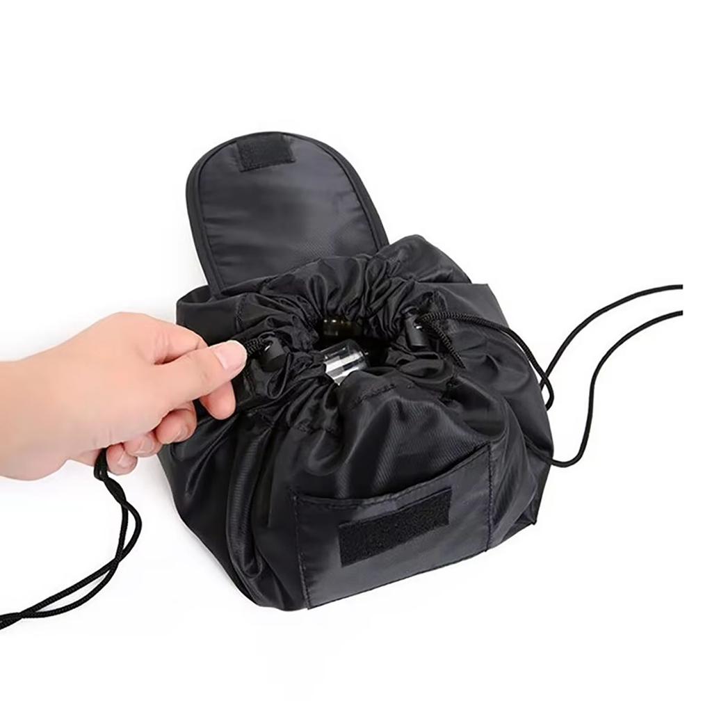 50X62CM Šňůrka se šňůrkou Elastická taška na make-up Ženy Přenosné Cestovní Černá Velkokapacitní Přenosné Kabelky Úložné tašky-Tašky Trendy