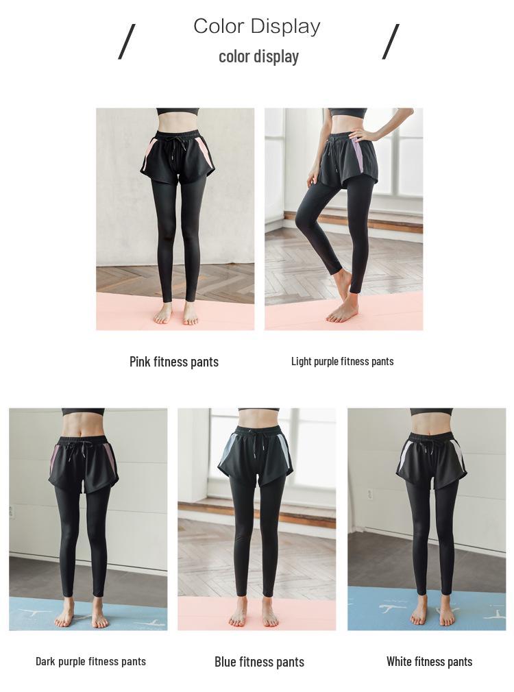2024 Autumn Plus Size Quick-Dry Skort Leggings for Fitness and Yoga