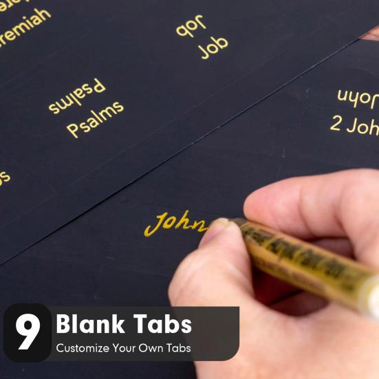 5/6Pcs Personalized Bible Index Tags Set Clear Print Tear-resistant Waterproof Bible Book Tabs Labels Stickers