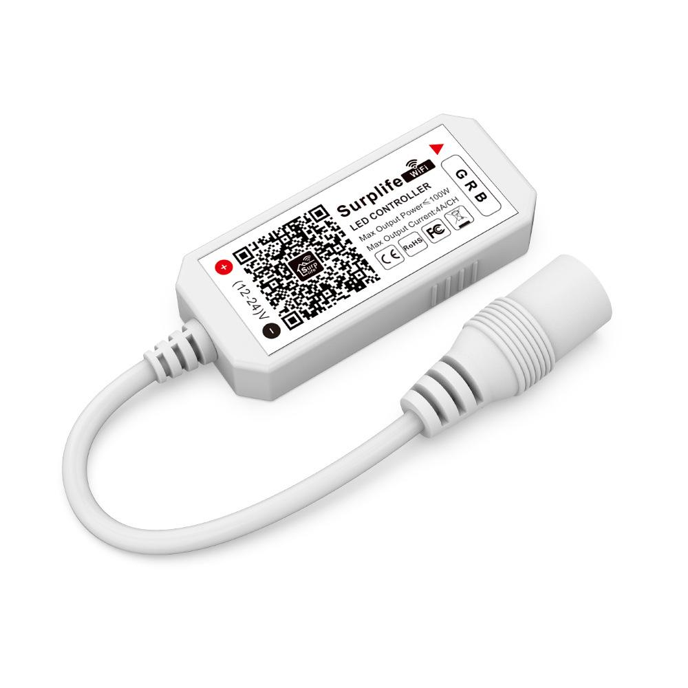 

Мини беспроводной пульт дистанционного управления RF: Двухрежимный Wi-Fi RGB LED Умный контроллер диммирования