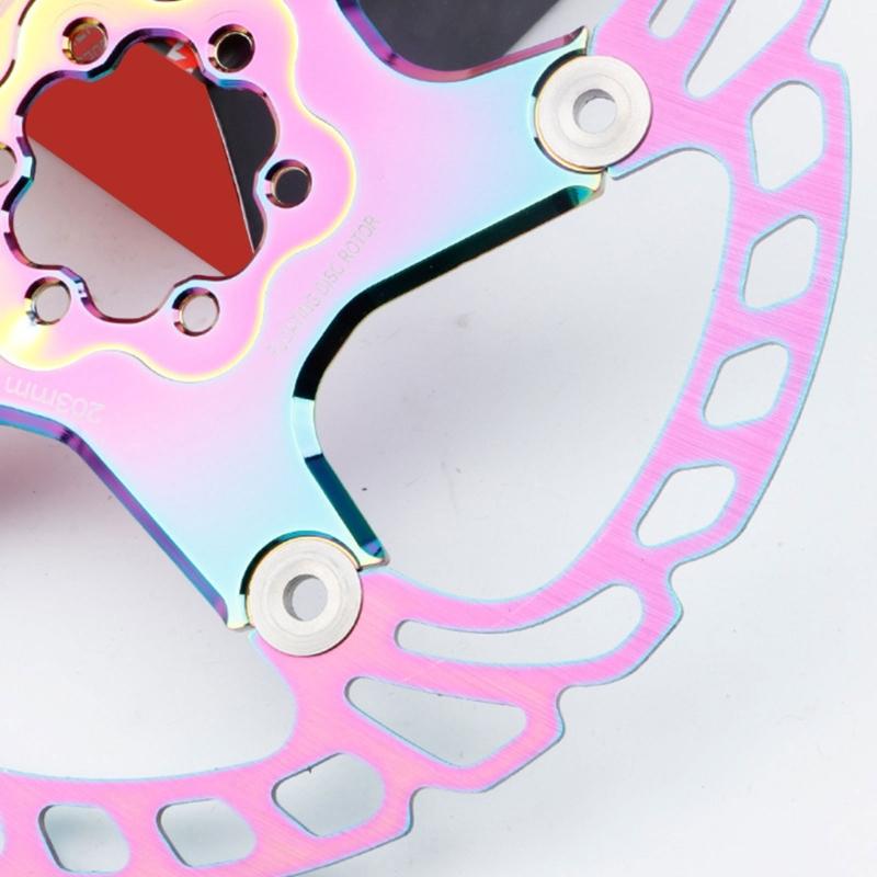 140/160/180/203mm 6 Hole Disc Brake Rotors Aluminum Alloy Floating Brake Rotors for Road Bike and Mountain Bike Part