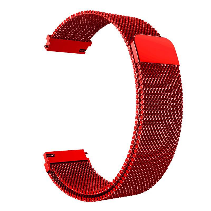 Compatible Milanese Stainless Steel Magnetic Loop Watch Band for Huawei GT4, Samsung 6, Xiaomi S4, and Watch5.