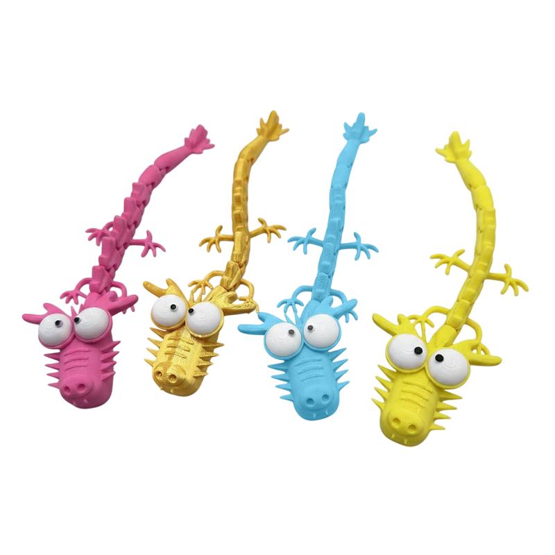 3D Printed Stupid Joints Dragon Sculpture Articulated Joints Crafts Desktop Decoration Ornaments Home Office Decor