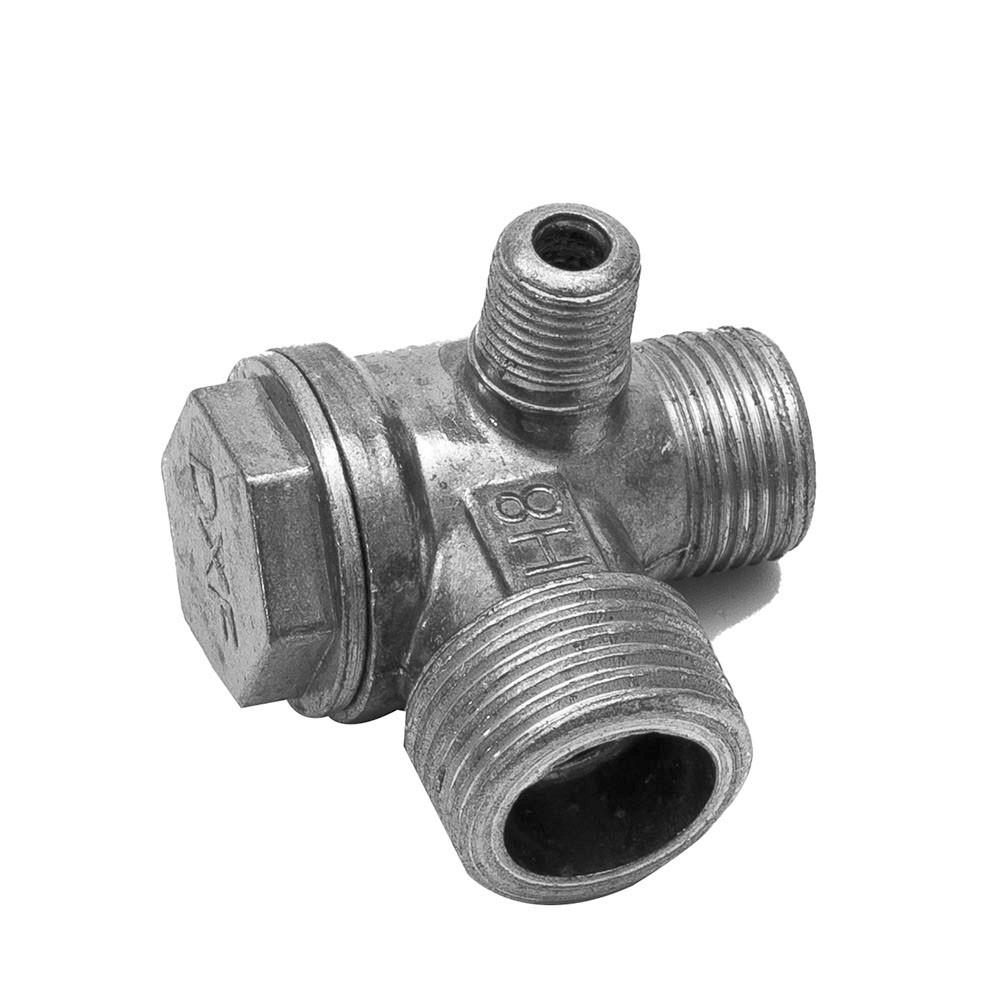 Durability Check Valve 3 Male Thread Connectors Aluminum Alloy