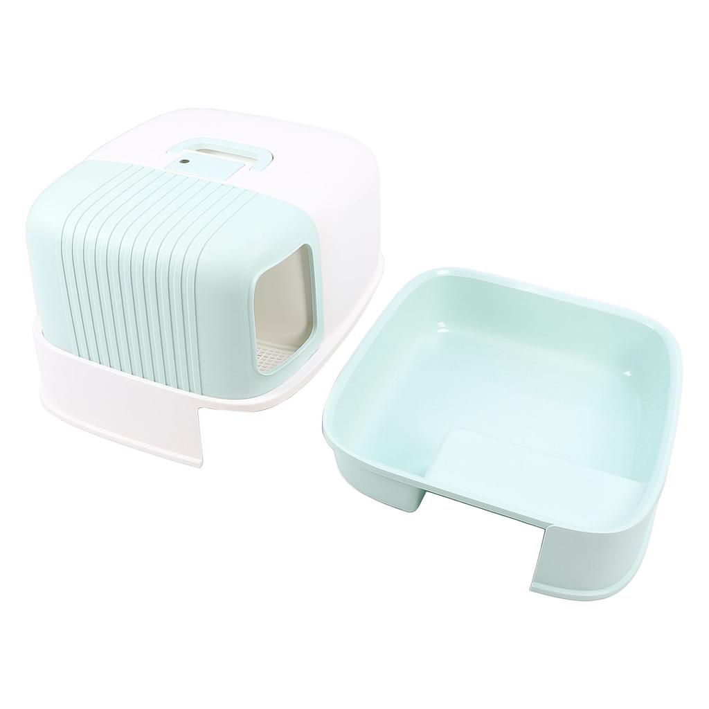 Cat Litter Box Anti Splashing Odor Resistant Stylish Look Enclosed Kitty Litter Box Cat Toilet for