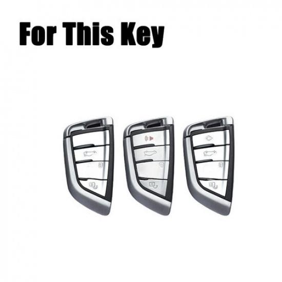 Zinc Alloy TPU Car Key Case Cover For BMW 2 3 5 6 7 M5 X1 X2 X3 X4 X5 X5M X6M