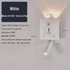 OEING LED Bedside Reading Wall Lamp with USB and Socket