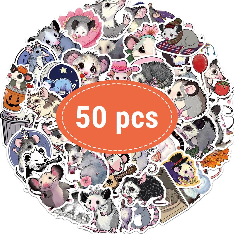 High-Quality 50 High-Quality Pcs High-Quality Vinyl High-Quality Cute High-Quality Rats High-Quality Stickers High-Quality Waterproof High-Quality