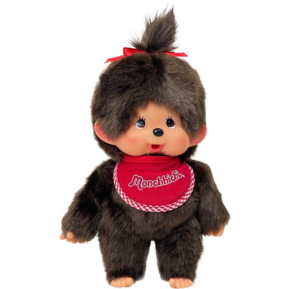 Monchhichi Plush Toy Premium Standard BrownM Size Girl(30cm) Sekiguchi Gift Present Big Goods Monkey Cute Character