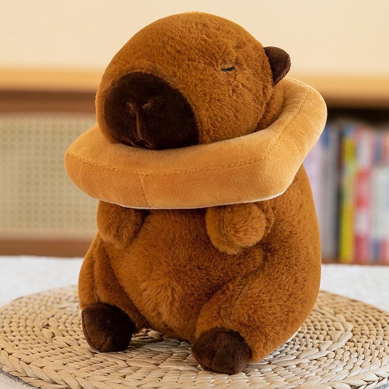 Premium Eight-inch Machine Doll Plush Toy Wedding Throwing and Pushing Event Gift Capybar Doll