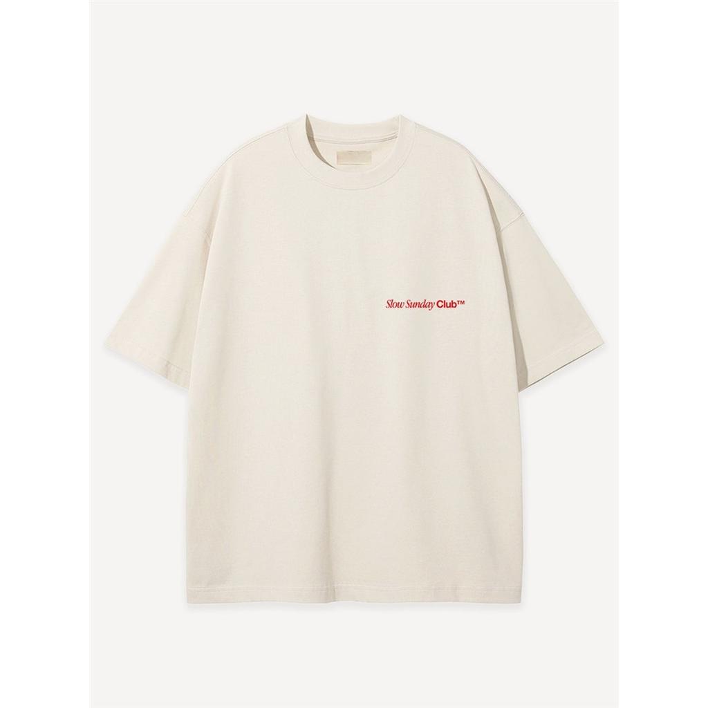 Koszulka Slow Sunday Coffee Club Letnia Codzienna Bawełniana Damska Męska 2026 Kolejna Bawełniana Krótki Rękaw Wygodna Oddychająca Damska Męska Odzież