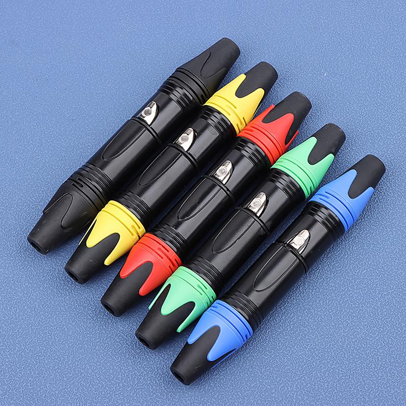 1 Satz 3-polige XLR-Buchse + Stecker Professioneller 3-poliger XLR-Buchsenstecker Mikrofonanschluss Mikrofonstecker