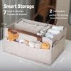 Felt nursery storage carrier, multi-pocket baby diaper bag, portable caddy for changing nappies and daily baby items