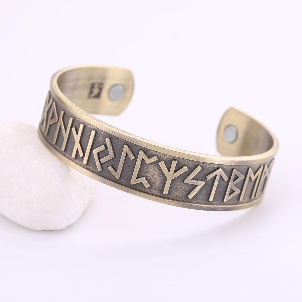 Talisman Gesundheitsarmbänder Lebensbaum Glücksknoten Runen Dreifaltigkeit Magnetische Armspangen Damen Herren Verstellbares Armband