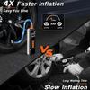 4X Fast Electric Tire Pump Tire Inflator Portable Air Compressor 10000mAh Air Pump for Car Tires with Digital Pressure Gauge/L