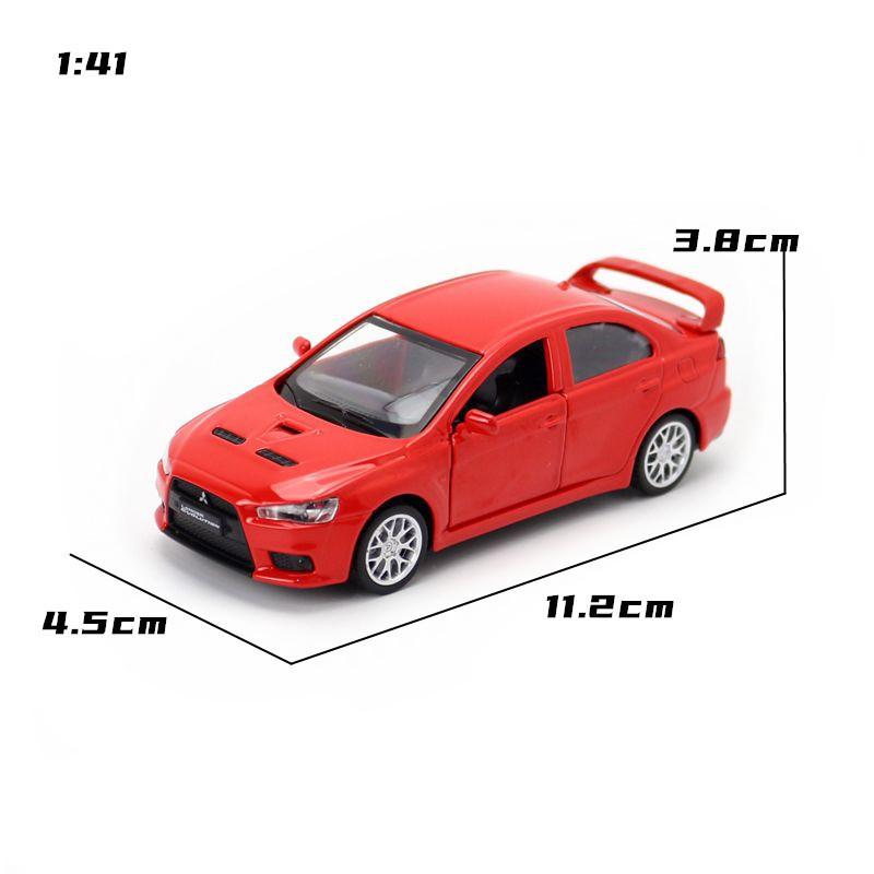 Alloy Mitsubishi Sports Car Model With Inertia Control For Kids Playroom Decor