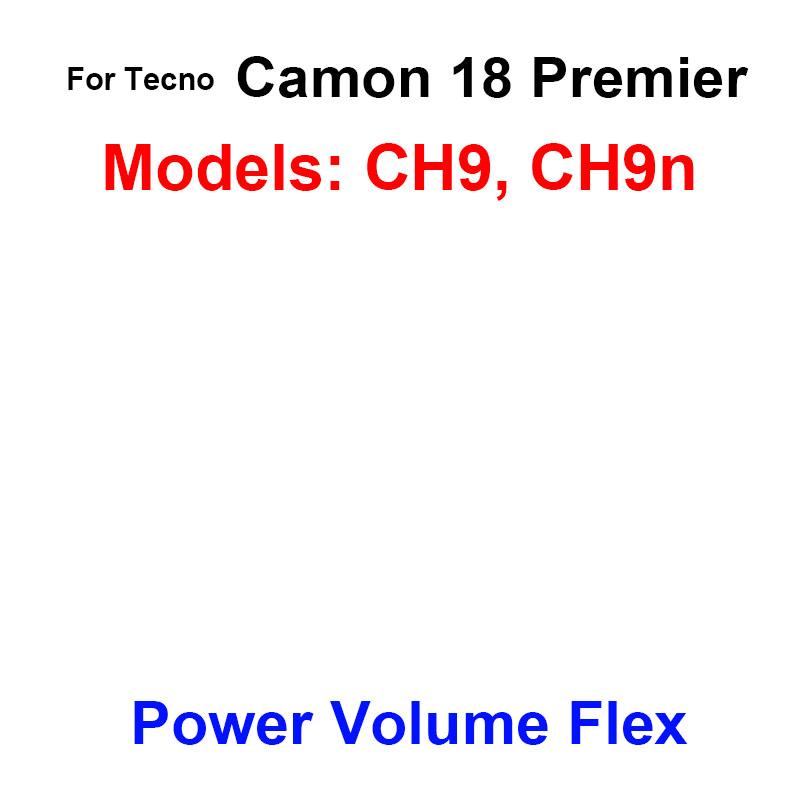 Audio Power Volume Flex Cable For Tecno Camon 17 17P 18 18P 19 20 30 Pro Premier Neo Power Volume Flex Cable Flex Ribbon Repair