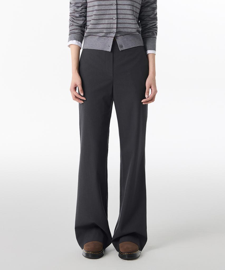 MUSINSA STANDARD WOMAN Women'S Wrap Skirt Layered Slacks [Gray]