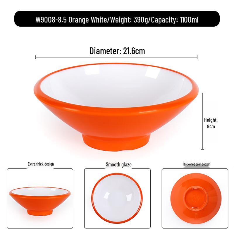 Chinese Style Melamine Noodle & Soup Bowl