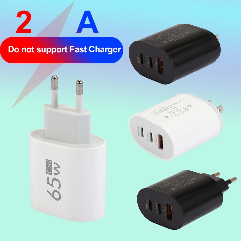 Type-C Multi-Port Charger: 2A USB + 2PD Travel Adapter (US/EU Specs)