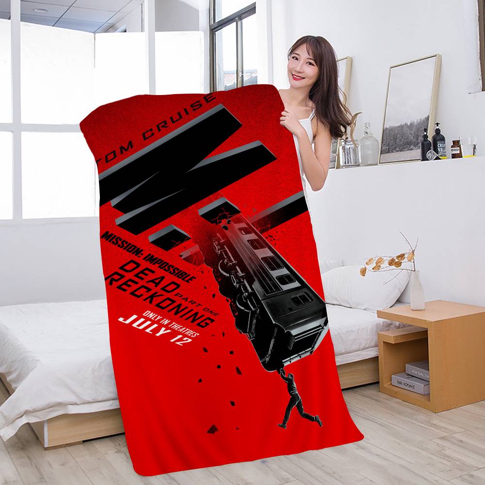 Pop Movie Mission Impossible Microfiber Beach Towel Absorbent Quick dry Soft Yoga Swimming Resort Mountain Climbing Towel