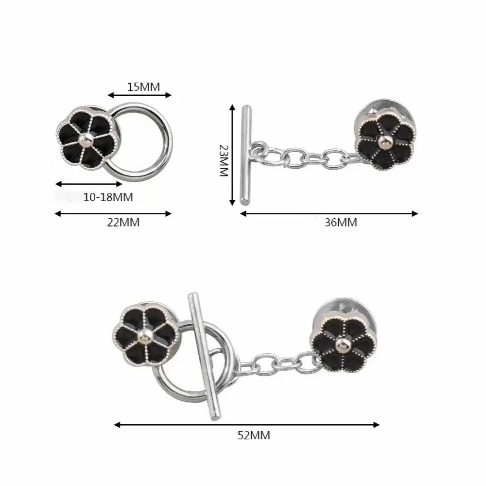 Metall Anti-Licht Brosche Abnehmbare Kleidung Nähfreie Druckknöpfe Mode Cardigan-Clip für Damen Mädchen Pulloverkragen Fixierte Brosche