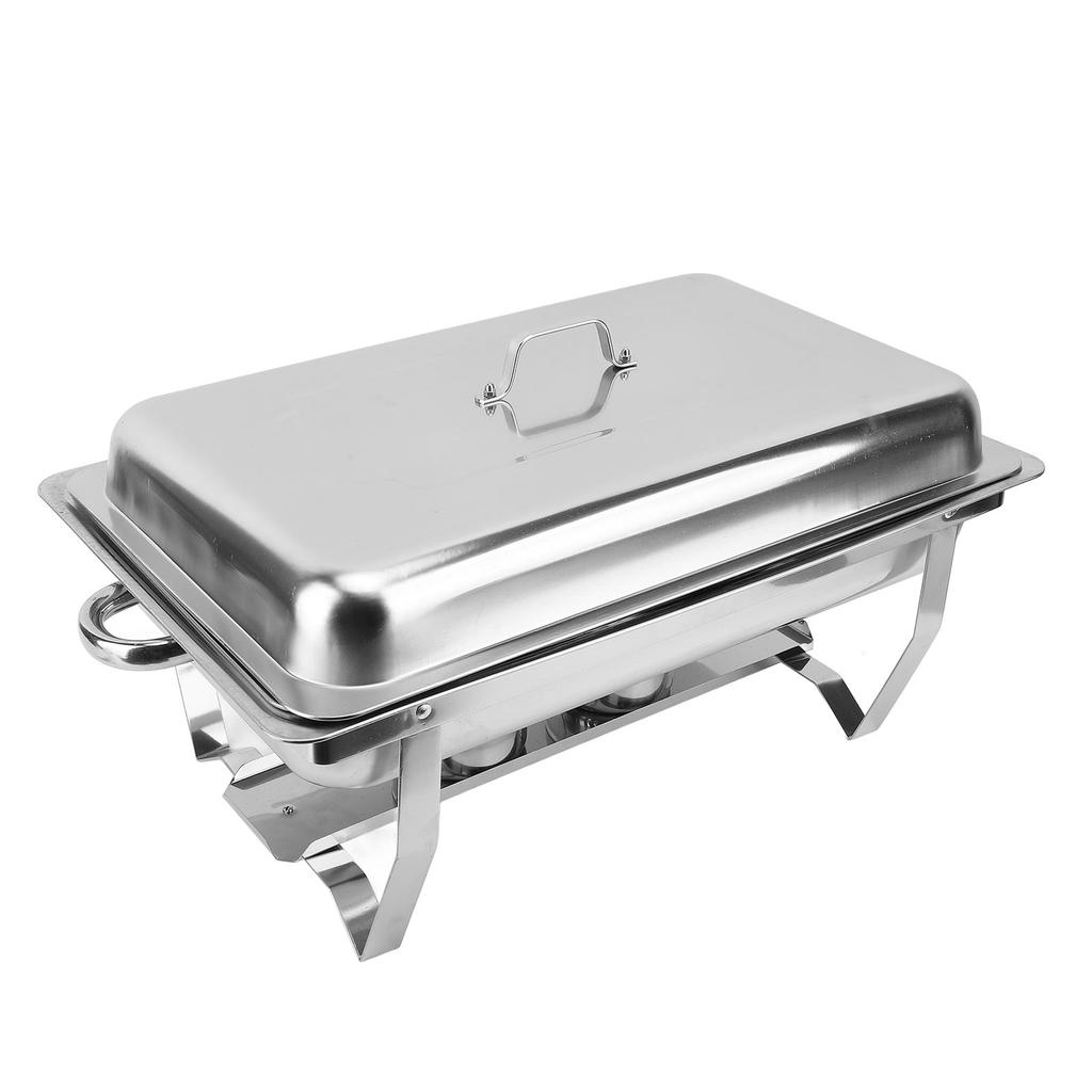Stainless Steel Buffet Warmer 2 Compartments Commercial Buffet Server Catering Food Warmer with