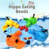 Hippo Bead Eating Game Colorful Interactive Board Toy for Kids Family Parent Child Activity Hand Eye Coordination Training
