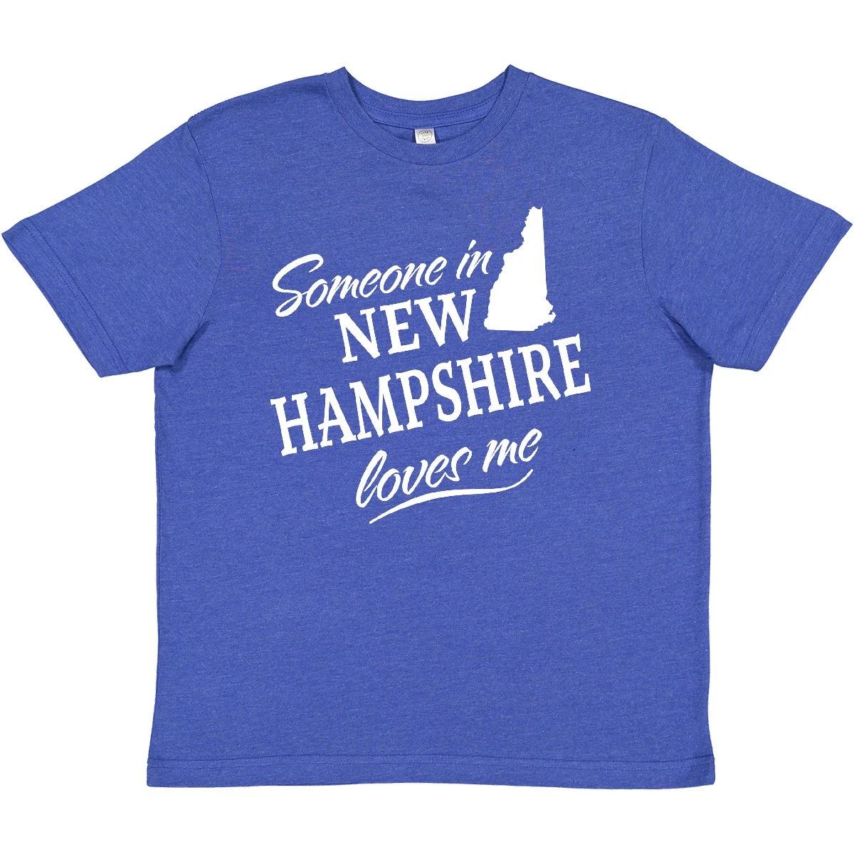 Inktastic Someone In New Hampshire Loves Me Youth T-Shirt State Home Family Kids 140