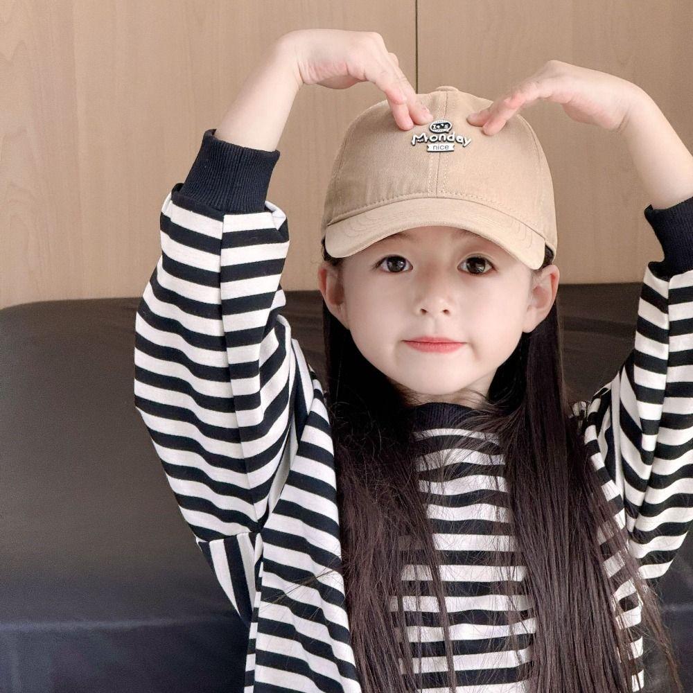 Letter Embroidery Kid Summer Sun Hat Quick-dry Girls Peaked Cap  Outdoor
