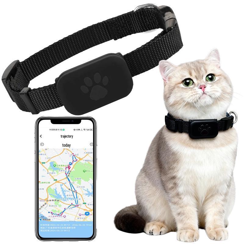In-Stock Smart Cat Positioning Collar for Apple & Android - Dual System Bluetooth Pet Tracker