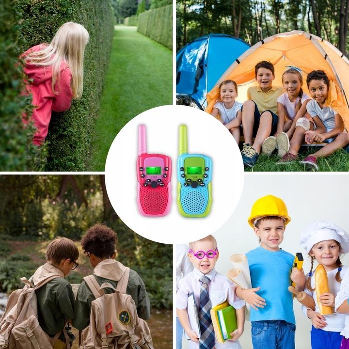 Walkie Talkie Dla Dzieci Krótkofalówka Zestaw 2Szt Łoki Toki Duży Zasięg