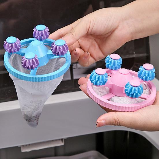 Washing Machine Filter Reusable Mesh Design Floating Hair Collector Deep Cleaning High-Efficiency Pet Hair Remover
