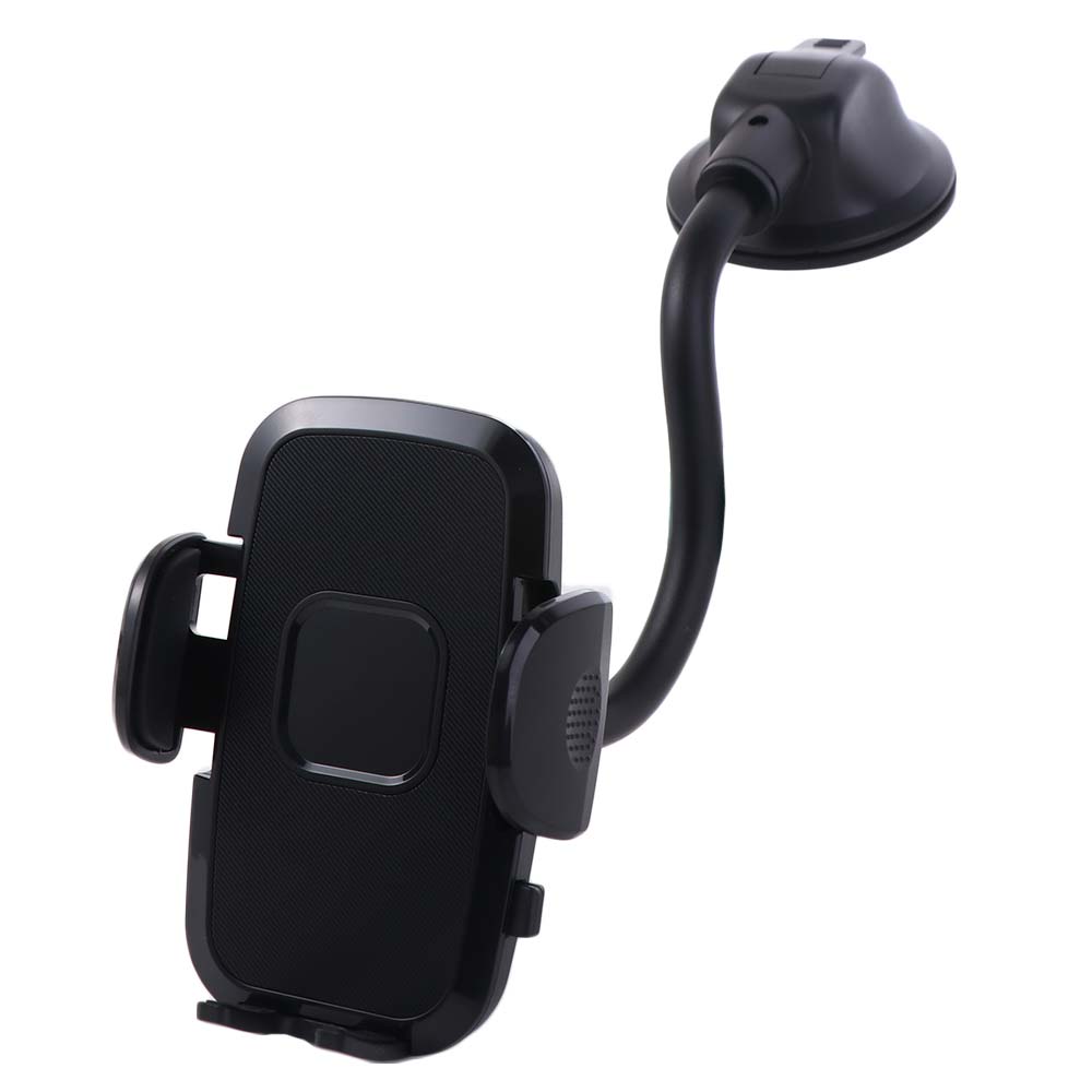 

Flexible Car Phone Holder 360° Rotating Long Arm Auto Navigation Bracket Suction Cup Handsfree Auto Phone Stand Windscreen чорний