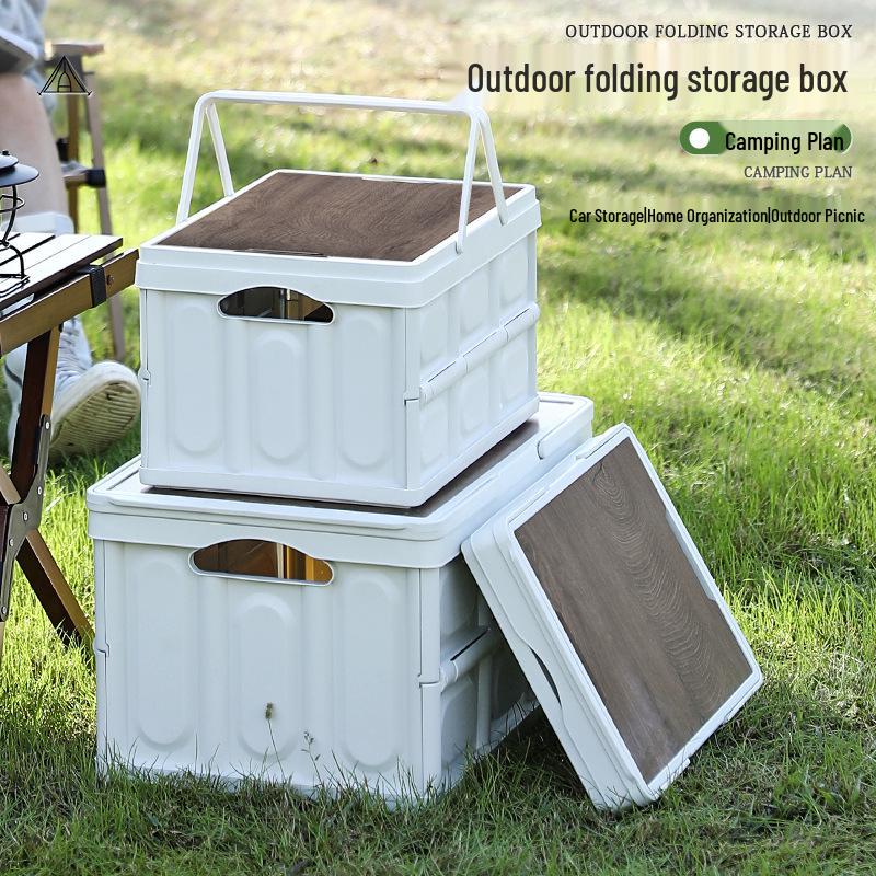 Golden Cat Outdoor Folding Storage Box for Camping & Car Trunk