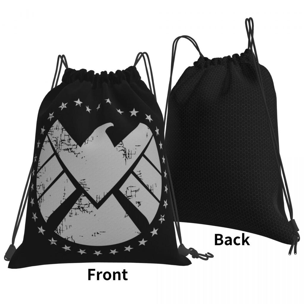 Shield Agent Training Backpacks Multi-function Drawstring Bags Storage Bag Book Bags for Travel School