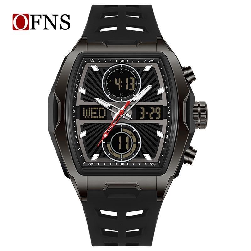 Men Wristwatch Quartz Watches Luxury Dual Display Chronograph Waterproof Sport Military Multifunction Male Digital Watch