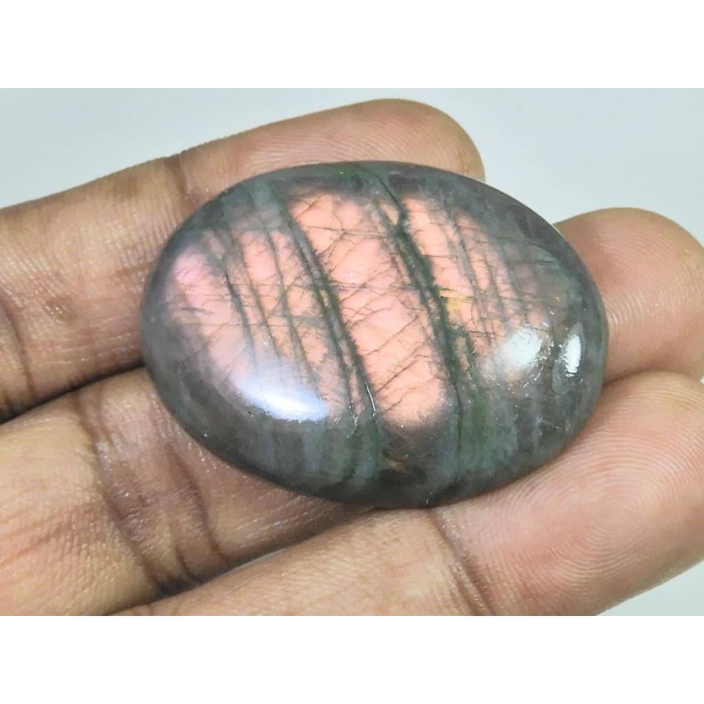 

28X40X08MM Natural Purple Labradorite Spectrolite Oval Loose Gemstone 87Cts. D-433