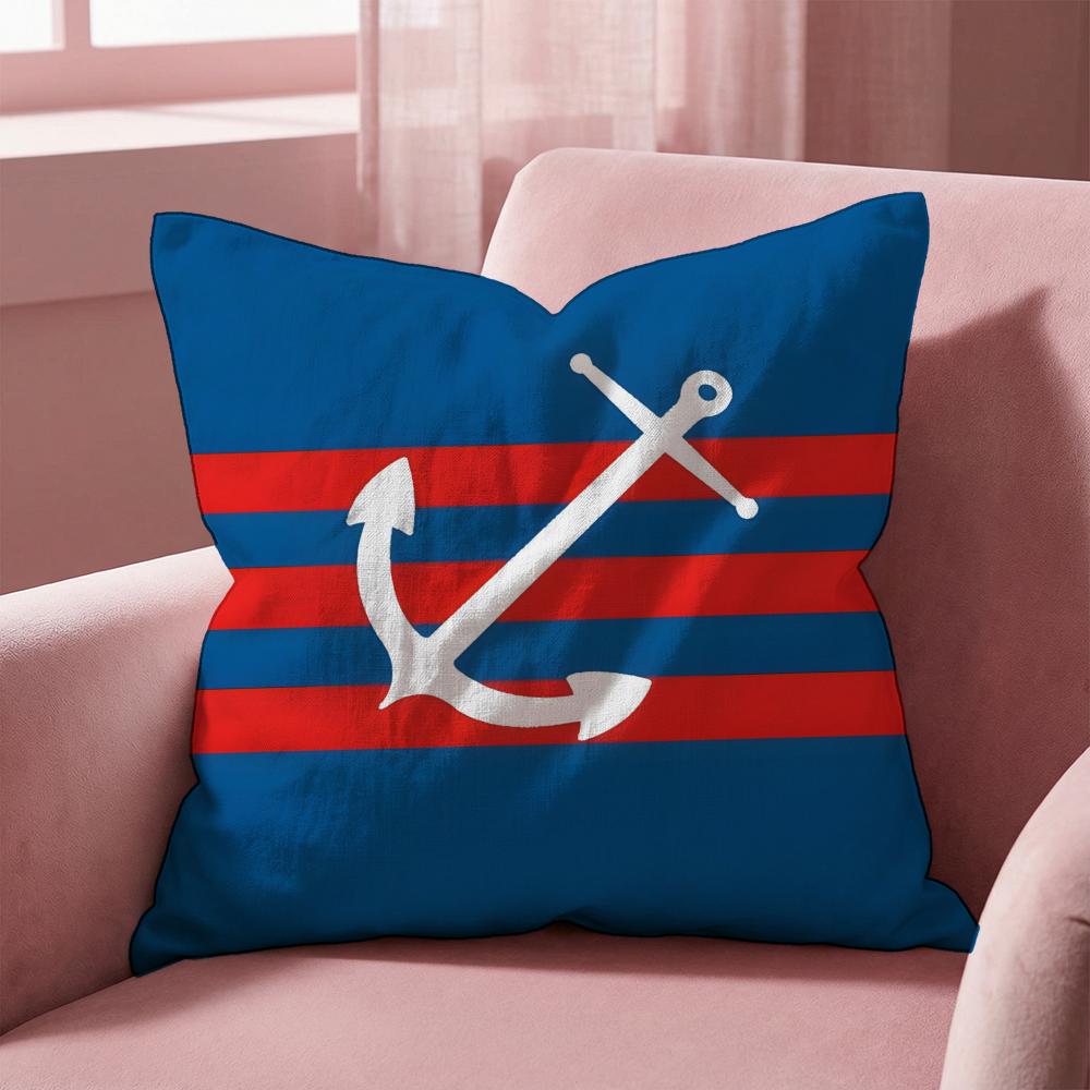 O-ocean Sailor Cushion Cover Multi-Scene Pillow Cover for Home & Car - Reversible, Soft & Durable for Daily Use